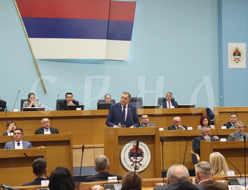 BANJA LUKA, MARCH 28 /SRNA/ - Republika Srpska President Milorad Dodik says that peace and stability are inviolable in Srpska, and that the activities of the government and part of the opposition to preserve its interests are based on these principles.