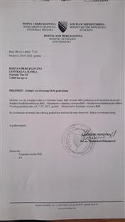 БиХ - Министарство финансија и трезора