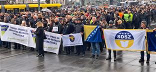 БиХ - Сарајево - протест
