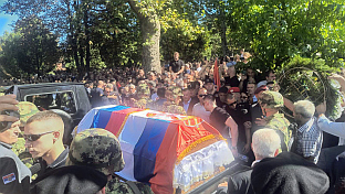 Србија - сахрана генерала - поворка