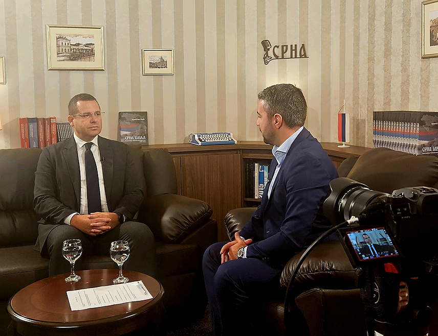 БАЊАЛУКА, 2. НОВЕМБРА /СРНА/ - Делегат Клуба српског народа у Дому народа Парламентарне скупштине БиХ Радован Ковачевић током гостовања у подкасту Срне.