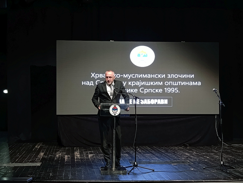 МРКОЊИЋ ГРАД, 10. ОКТОБРА /СРНА/ - Институције Републике Српске су чувари истине о злочинима почињеним над српским народом у 13 западнокрајишких општина 1995. године, иако за овај, као ни за многе друге злочине над Србима, правда није задовољена, поручио је данас министар рада и борачко-инвалидске заштите Данијел Егић.
