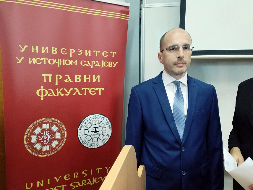 БИЈЕЉИНА, 1. ОКТОБРА /СРНА/ - Декан Правног факултета Универзитета у Источном Сарајеву Горан Марковић.