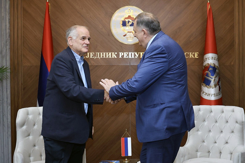 БАЊАЛУКА, 20. ОКТОБРА /СРНА/ - Предсједник Милорад Додик истакао је да је велика част што је израелски љекар, писац и драматург Идо Нетанјаху дошао у Бањалуку и Републику Српску, која његује дугогодишње пријатељске и садржајне односе са јеврејским народом и Државом Израел.