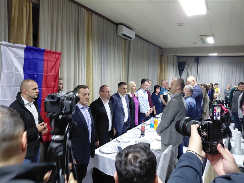 БАЊАЛУКА, 13. НОВЕМБАР /СРНА/ - Потпредсједник СНСД-а Жељка Цвијановић на трибини те политичке партије у бањалучком насељу Обилићево.