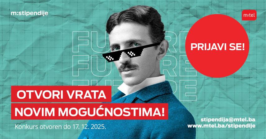 БАЊАЛУКА, 17. НОВЕМБРА /СРНА/ - Kомпанијa "М:тел" расписала је конкурс за додјелу студентских стипендија, који ће бити отворен до 17. децембра.