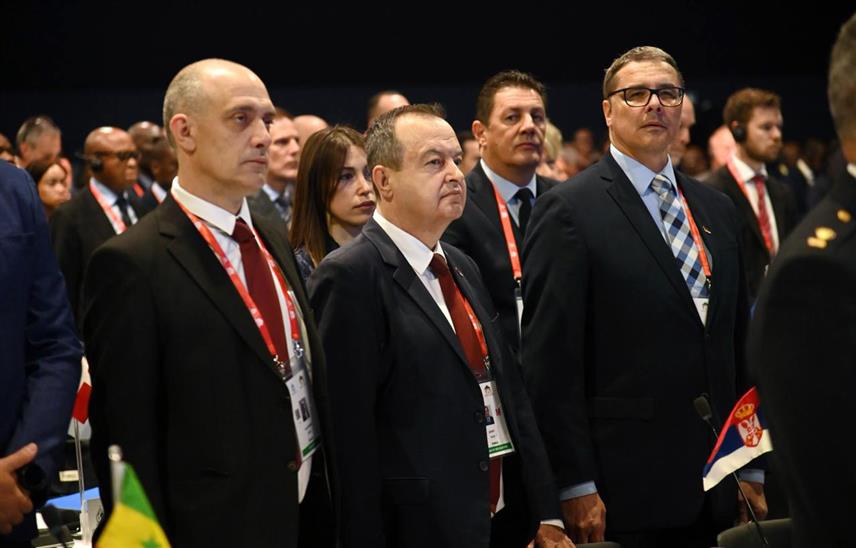 БЕОГРАД/МАРАКЕШ, 24. НОВЕМБРА /СРНА/ - Министар унутрашњих послова Србије Ивица Дачић на засједању Генералне скупштине Интерпола у Маракешу.