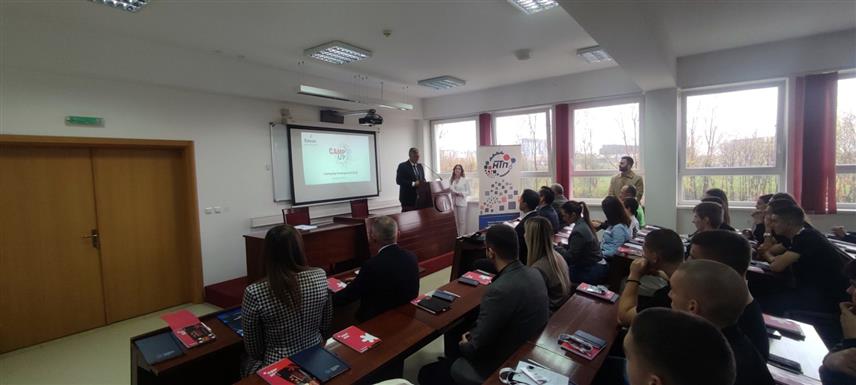 БАЊАЛУКА, 3. НОВЕМБРА /СРНА/ - Министар за научнотехнолошки развој и високо образовање Републике Српске Синиша Каран отворио је данас тродневни стартап камп "Камп ап 2025", у организацији Научно-технолошког парка Српске и том приликом поручио да је ријеч о догађају који може да буде кључан за успјех и развој младих.