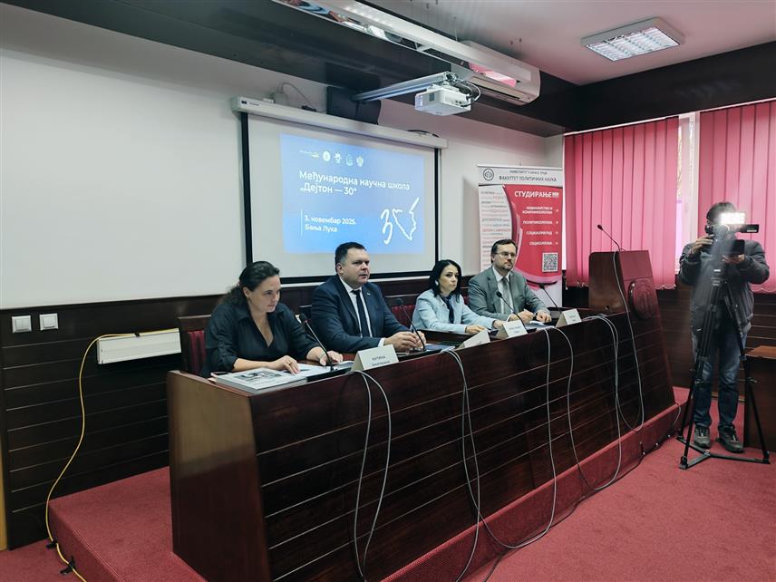 БАЊАЛУКА, 3. НОВЕМБРА /СРНА/ - У Бањалуци је данас отворена међународна научна политолошка конференција поводом 30 година од потписивања Дејтонског мировног споразума на којој учествују еминентни стручњаци из Републике Српске и Русије.