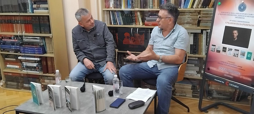 ПРИЈЕДОР, 28. МАЈА /СРНА/ - У градској читаоници вечерас је одржано књижевно вече на којем је свој опус представио књижевник из Београда Срђан Ваљаревић, који се окушао у бројним жанровима.