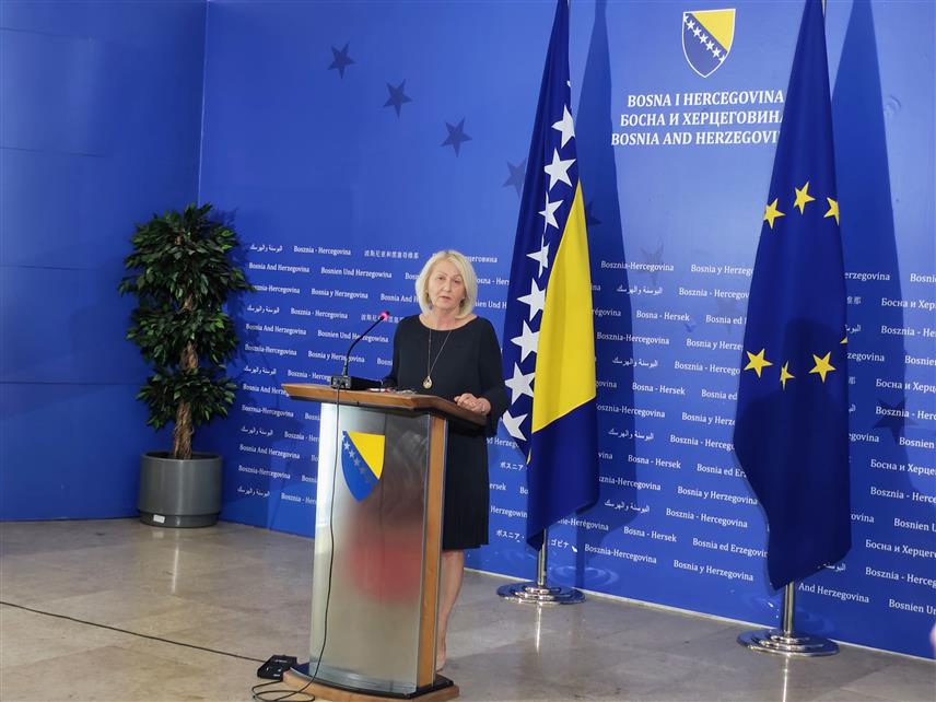 САРАЈЕВО, 22. ЈУЛА /СРНА/ - Предсједавајућа Савјета министар Борјана Кришто рекла је да на данашњој сједници није разматрано именовање за замјеника директора Агенције за истраге и заштиту БиХ /Сипа/.