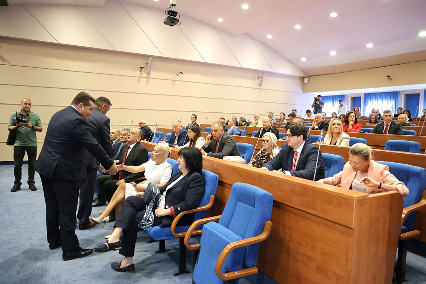 БАЊАЛУКА, 18. СЕПТЕМБРА /СРНА/ - Сједница Парламентарног форума Република Србија - Република Српска одржава се у Народној скупштини Републике Српске у Бањалуци./фото Борислав Здриња/