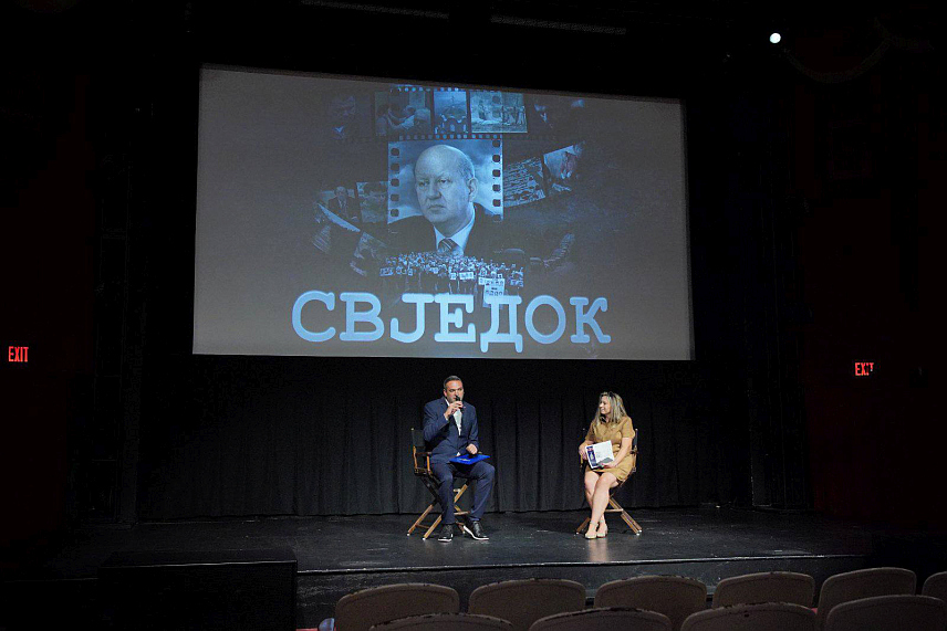 БАЊАЛУКА, 22. СЕПТЕМБРА /СРНА/ - Филм "Свједок", рађен у копродукцији Републичког центра за истраживање ратних злочина и тражење несталих лица и Радио-телевизије Републике Српске, премијерно је приказан у Сједињеним Државама.	