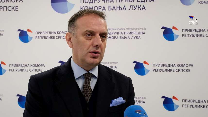 БАЊАЛУКА, 27. ЈАНУАРА /СРНА/ - Предсједник Привредне коморе Републике Српске Горан Рачић.