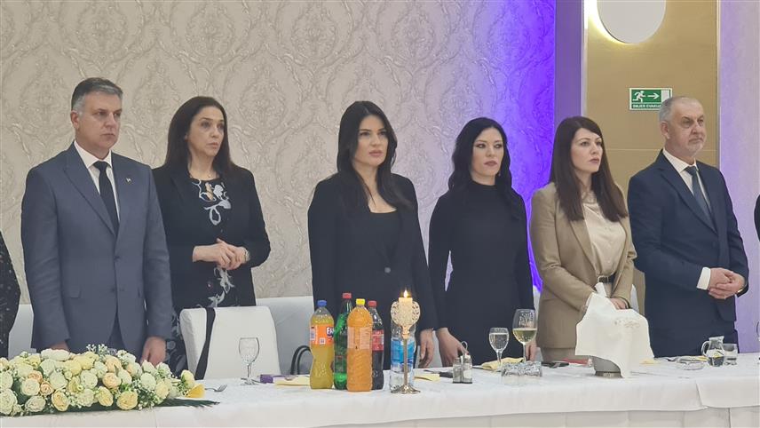 ДОБОЈ, 31. ЈАНУАРА /СРНА/ - Министар просвјете и културе Републике Српске Боривоје Голубовић на Светосавској просвјетној вечери у Добоју.