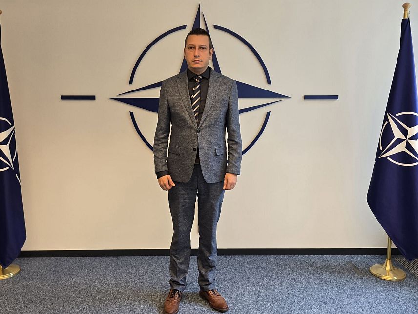 БРИСЕЛ, 13. ОКТОБРА /СРНА/ - Замјеник министра одбране у Савјету министара Александар Гогановић у сједишту НАТО-а у Бриселу.