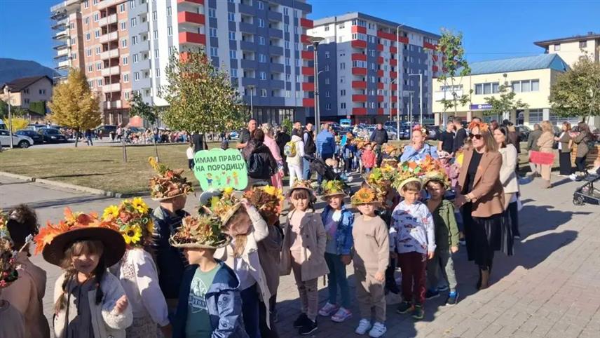 ПАЛЕ, 7. ОКТОБРА /СРНА/ - Малишани паљанских вртића и ученици првог разреда Основне школе "Пале" данас су учествовали у веселој шеширијади, организованој поводом јесени и Недјеље дјетета.