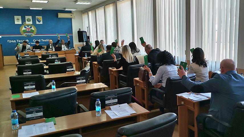 ТЕСЛИЋ, 13. ФЕБРУАРА /СРНА/ - Сједница Скупштине града Теслић.