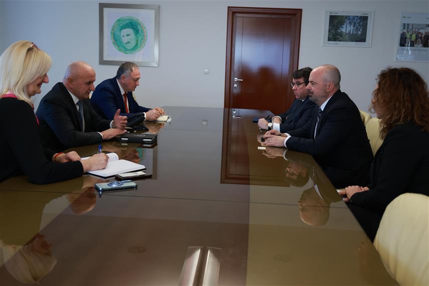 БАЊАЛУКА, 17. ФЕБРУАРА /СРНА/ - Министар енергетике и рударства Републике Српске Петар Ђокић састао се данас у Бањалуци са отправником послова Амбасаде САД Џоном Гинкелом.