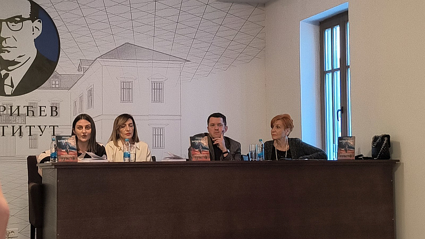 ВИШЕГРАД, 15. МАРТА /СРНА/ – У Андрићевом институту у Андрићграду вечерас је промовисан роман "Запис у крви" аутора Душка Терзића из Београда.