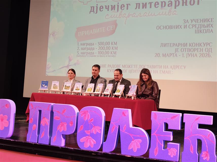 ГРАДИШКА, 20. МАРТА /СРНА/ - Девети фестивал дјечијег литерарног стваралаштва "Градишко прољеће 2026" отворен је расписивањем истоименог конкурса за ученике основних и средњих школа из региона.