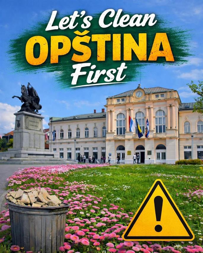 БИЈЕЉИНА, 21. МАРТА /СРНА/ - Док Градска управа најављује акцију "Очистимо Семберију" поставља се једноставно питање - зашто прво "не очисте" сопствену кућу, саопштио је Градски одбор СНСД-а Бијељина.