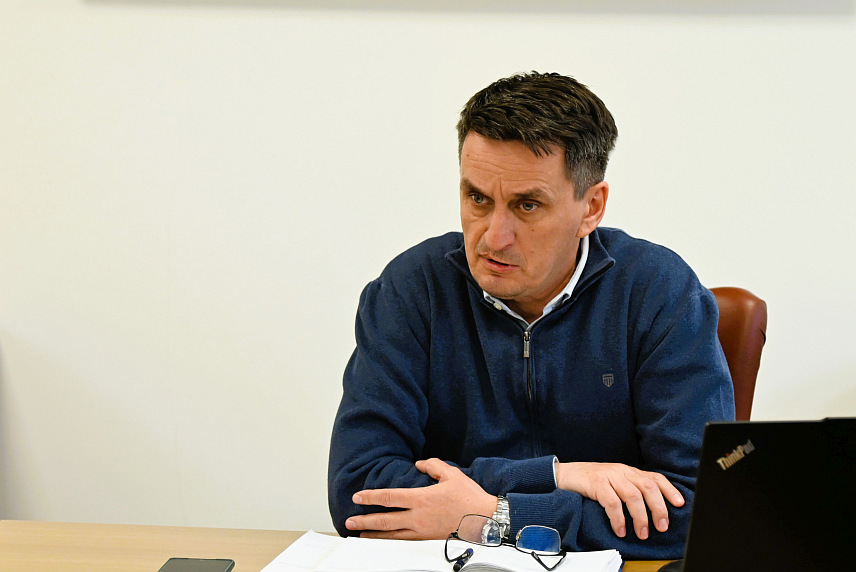 ДОБОЈ , 27.МАРТА /СРНА/ - Вршилац дужности генералног директора "Жељезница Републике Српске" Драган Зеленковић.