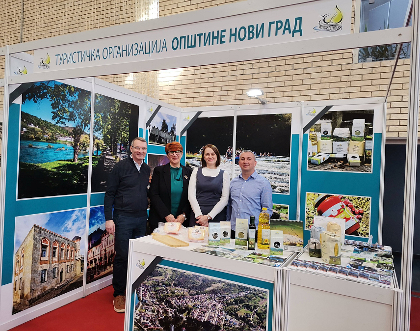 НОВИ ГРАД, 2. МАРТА /СРНА/ - Шести међународни сајам туризма у Бањалуци, један од најзначајнијих туристичких догађаја у региону, окупио је од 27. фебруара до 1. марта велики број излагача из земље и иностранства - штанд Туристичке организације Нови Град.