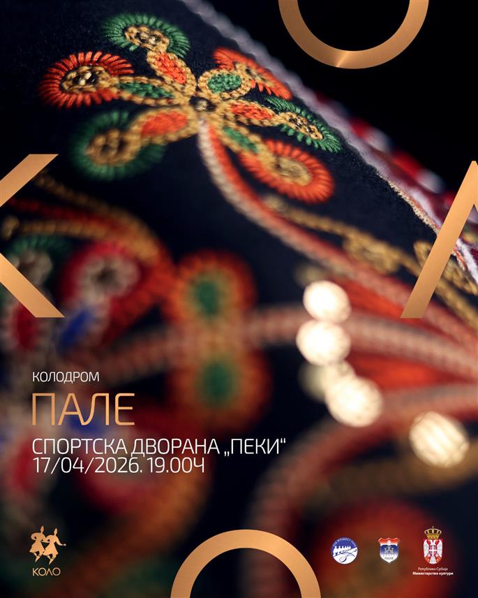 ПАЛЕ, 15. АПРИЛА /СРНА/ - Национални ансамбл Србије "Коло" одржаће у петак, 17. априла, на Палама концерт под називом "Колодром".