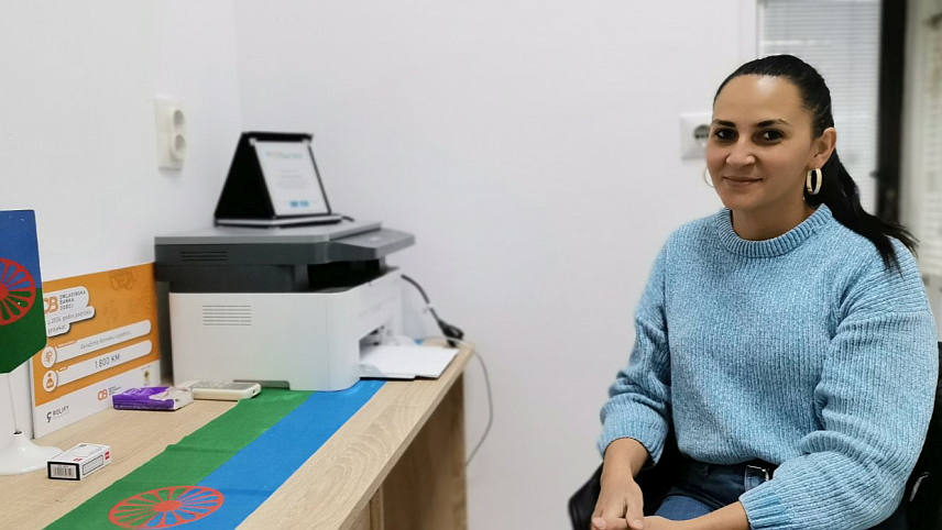 ДОБОЈ, 24. АПРИЛА /СРНА/ - Предсједник добојског Удружења Рома "Мадара" Дениса Талић.