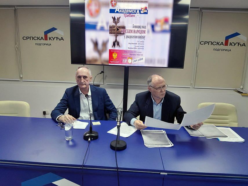 ПОДГОРИЦА, 24. АПРИЛА /СРНА/ - Срби су у 20. вијеку били изложени систематским прогонима и злочинима који у појединим случајевима испуњавају елементе геноцида, изјавио је вечерас у Подгорици публициста Игор Ивановић.