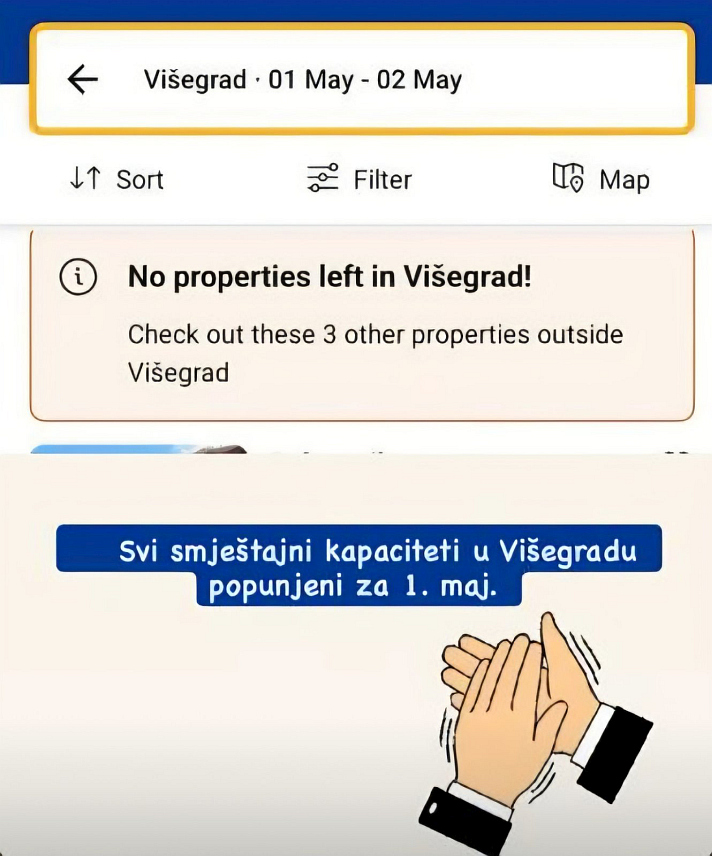 ВИШЕГРАД, 2. МАЈА /СРНА/ - Сви смјештајни капацитети на подручју општине Вишеград попуњени су за првомајске празнике.
