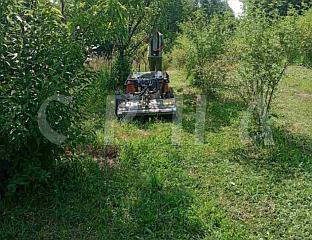 ДЕМОНСТРИРАНА КОСИДБА ПОЉОПРИВРЕДНИМ РОВЕРОМ НА ПЛАНТАЖИ