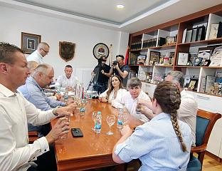 BLAGOJEVICH ARRIVES IN VIŠEGRAD, MEETING WITH MUNICIPAL MAYOR UNDERWAY