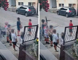 ГРУПА ДЈЕЦЕ НА СНИМКУ ПОЗДРАВЉА "ЗА ДОМ СПРЕМНИ"