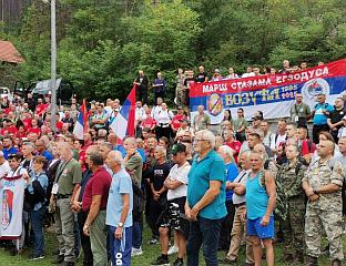 УЧЕСНИЦИ МАРША "СТАЗАМА ЕГЗОДУСА" КРЕНУЛИ ИЗ ТУМАРА КА СТОГУ