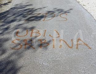 IN SERB VILLAGE NEAR METKOVIĆ, THREATENING MESSAGES 'KILL A SERB' AND 'ZDS'