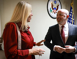 ЦВИЈАНОВИЋ: ПРИЈАТНО ДРУЖЕЊЕ НА ПРИЈЕМУ ДОБРОДОШЛИЦЕ ЗА ЏОНА ГИНКЕЛА