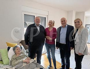 ČORDAŠ AND JOTIĆ VISIT THE BOVAN FAMILY WHOSE HOUSE WAS DESTROYED DURING STORM