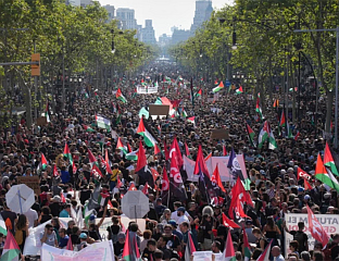 У БАРСЕЛОНИ МАСОВАН СКУП ПРОТИВ РАТА У ГАЗИ