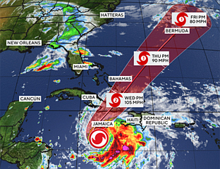 УРАГАН "МЕЛИСА" ОЈАЧАО ДО ОЛУЈЕ ПЕТЕ КАТЕГОРИЈЕ