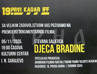СУТРА ПРЕМИЈЕРА ДОКУМЕНТАРНОГ ФИЛМА "ДЈЕЦА БРАДИНЕ"