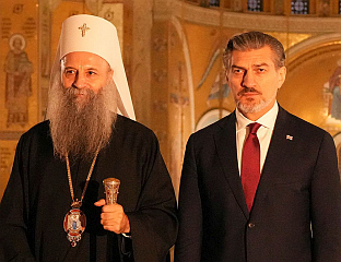 ПАTРИЈАРХ ПОРФИРИЈЕ: СРПСКИ И ГРУЗИЈСКИ НАРОД СУ БРАЋА