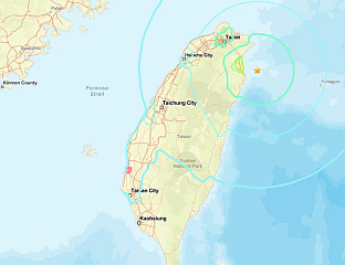 ПОТРЕС ЈАЧИНЕ СЕДАМ СТЕПЕНИ ПОТРЕСАО ТАЈВАН