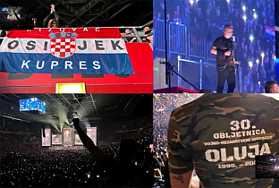 НА ТОМПСОНОВОМ КОНЦЕРТУ У ЗАГРЕБУ ПОНОВО УЗВИЦИ "ЗА ДОМ СПРЕМНИ"