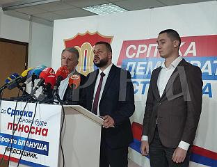 SDS MAY BOYCOTT REPEAT PRESIDENTIAL ELECTIONS IN REPUBLIKA SRPSKA