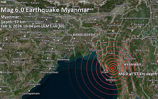 СНАЖАН ЗЕМЉОТРЕС У МЈАНМАРУ