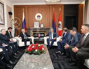 ПОЧЕО САСТАНАК ПРЕДСЈЕДНИКА СРПСКЕ СА РУСКОМ ДЕЛЕГАЦИЈОМ