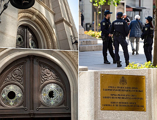 БОЖИНОВИЋ: ПОД НАДЗОРОМ ПОЛИЦИЈЕ ЛИЦЕ  КОЈЕ СЕ ДОВОДИ У ВЕЗУ СА ОШТЕЋЕЊЕМ ХРАМА