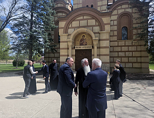 DODIK VISITS NOVA GRAČANICA MONASTERY IN LIBERTYVILLE